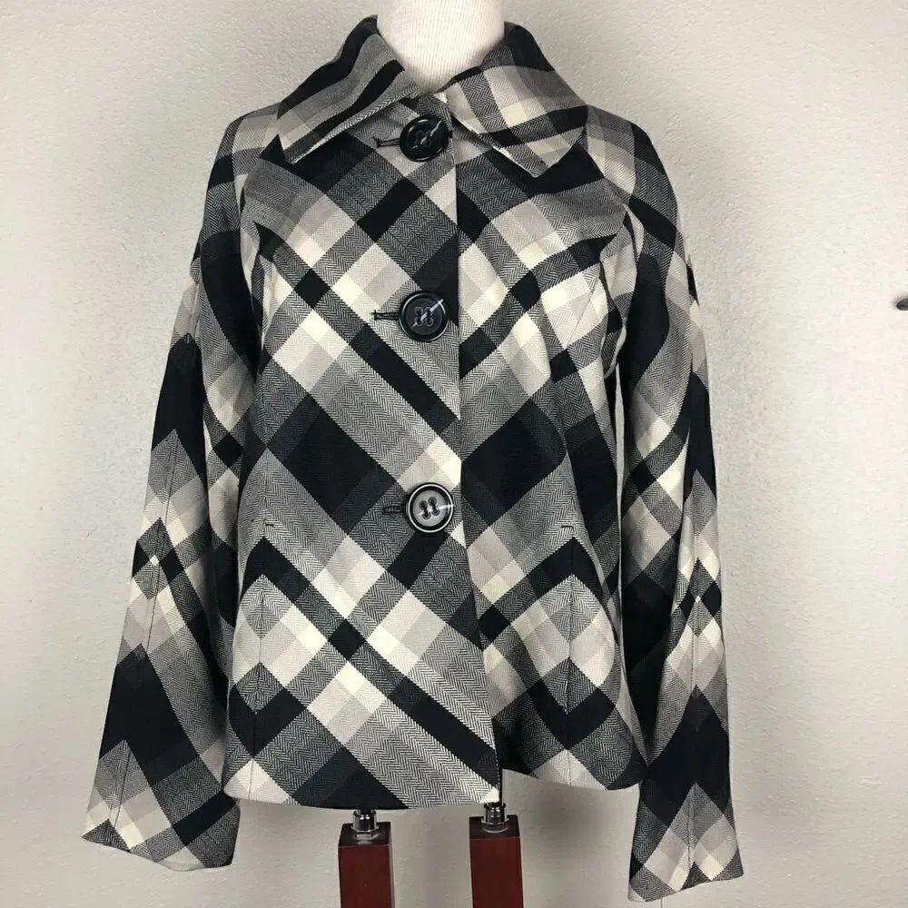 NWT Nine & Co. Wool Blend Blazer Jacket Size M